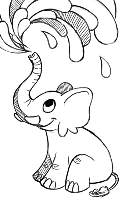 400x667 Baby Elephant~wip By Loristebbins