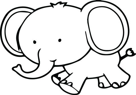 476x333 Cute Elephant Coloring Pages Murs
