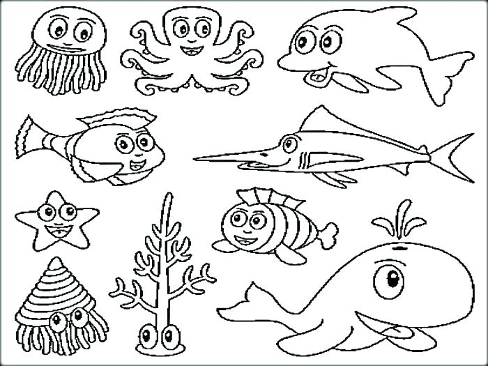 700x525 Fish Coloring Pages Printable Ocean Fish Coloring Pages Sea