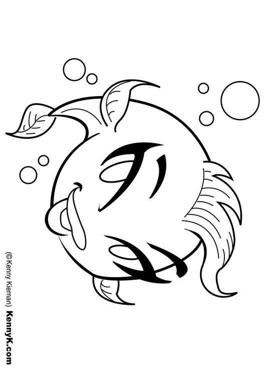 531x750 Coloring Page Small Fish
