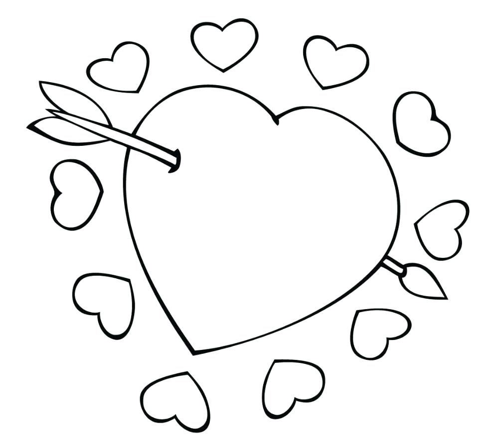 981x900 Coloring Small Heart Coloring Pages