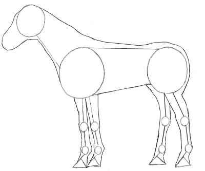 400x333 How To Draw A Horse