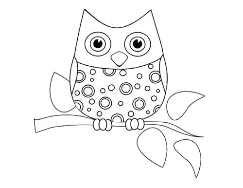 500x386 Owl Coloring Pages Owl Coloring Pages Here Is A Small Collection