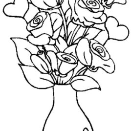 268x268 Small Rose Coloring Page Kids Drawing And Coloring Pages