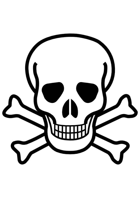 531x750 Coloring Page Skull