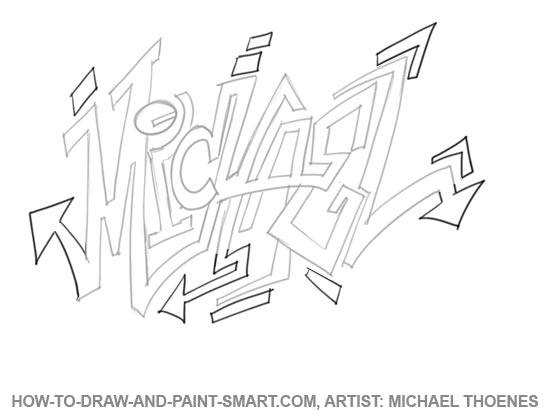 550x416 How To Draw Graffiti Letters