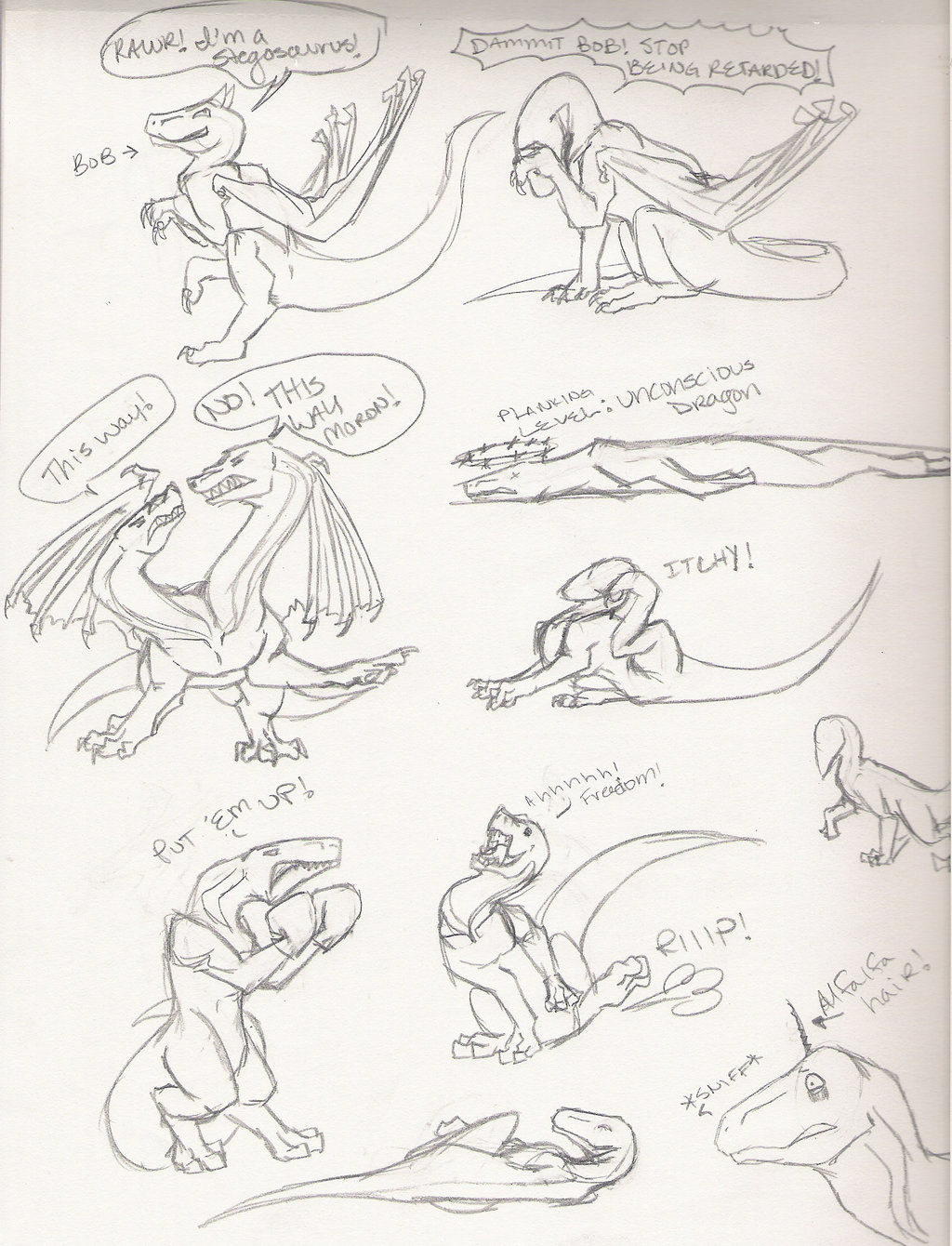1024x1340 Dragon Poses Page 3