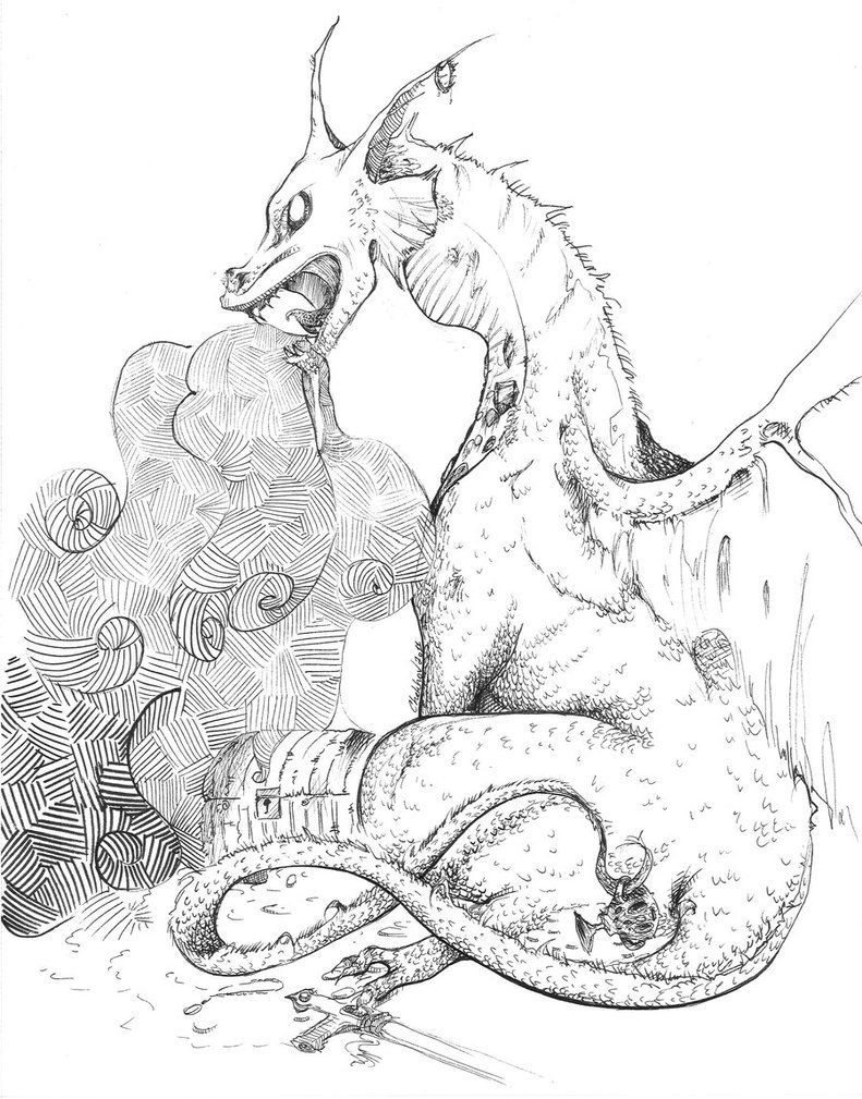 791x1009 Smaug By Insanenuclearunit