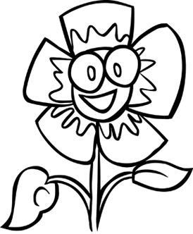 274x332 How To Draw Cartoon Flowers Like Child's Play