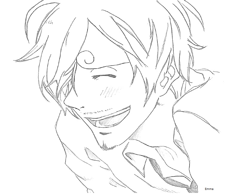 770x654 Sanji's Smile By Emma Is Drawing