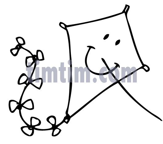 529x466 Free Drawing Of Kite Smiley Bw From The Category Parents Amp Kids