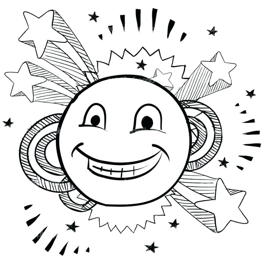 878x878 Printable Smiley Face Coloring Page For Kids Pages