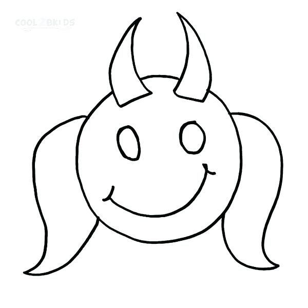 600x600 Smiley Face Coloring Pages Girl Face Coloring Page Face Coloring