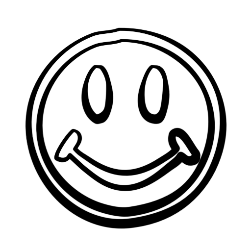 512x512 Drawn Smiley Symbol