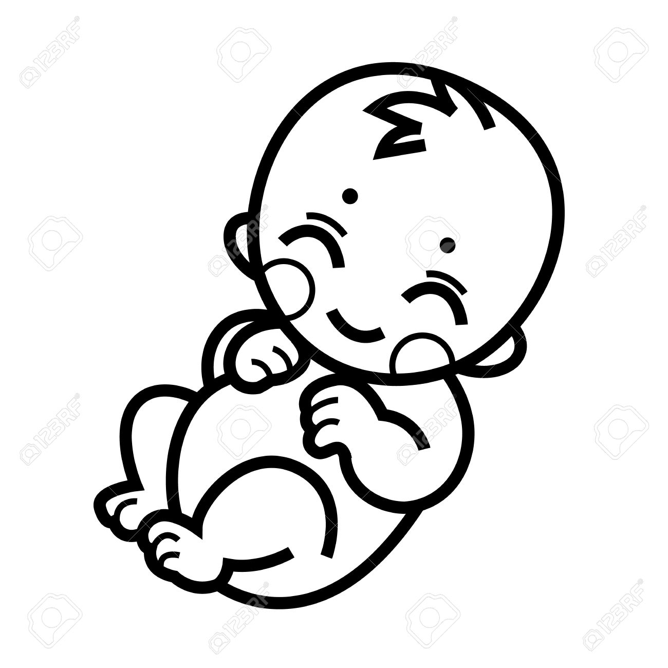 1300x1300 Drawing Of A Newborn Baby