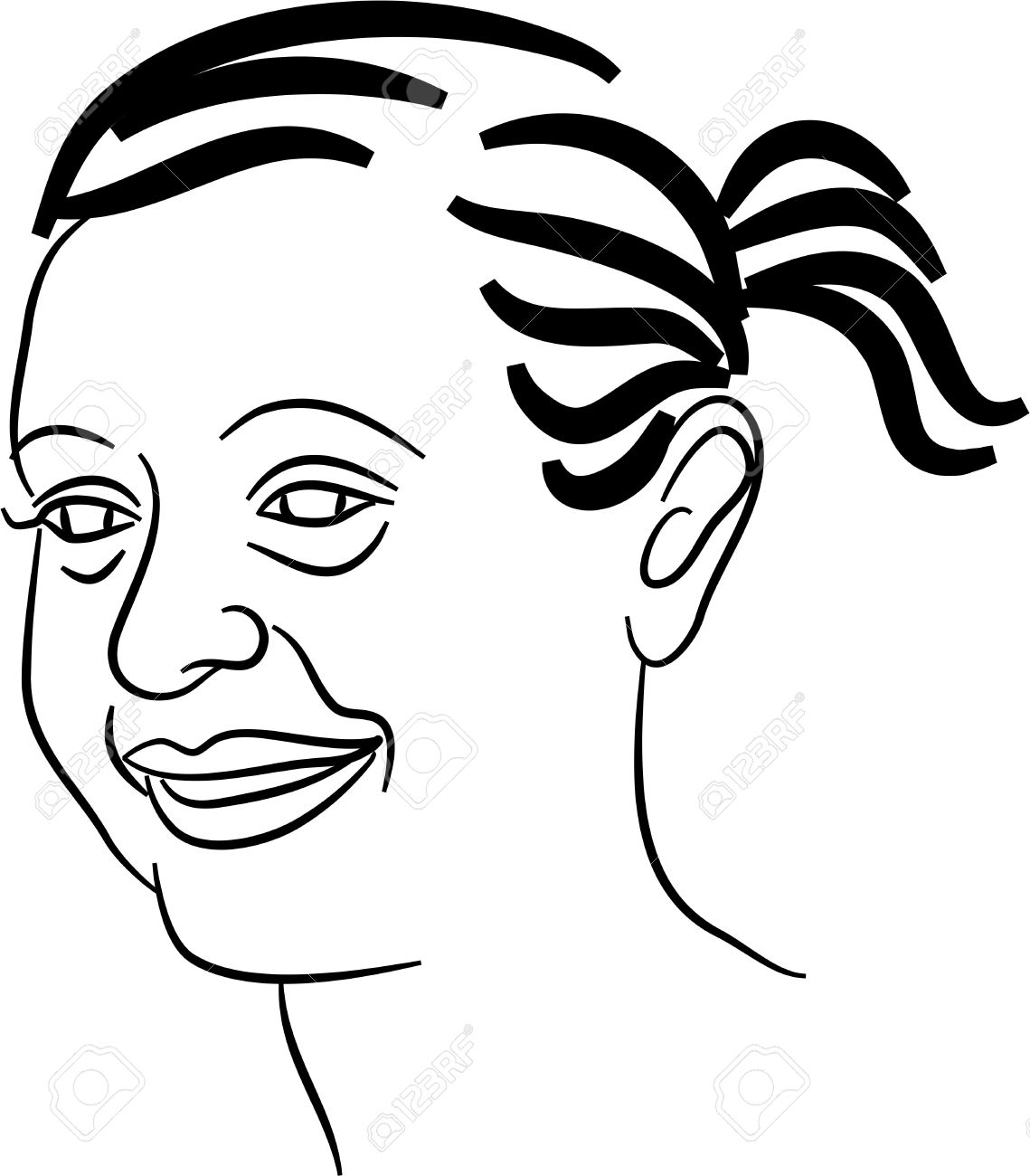 1139x1300 Simple Drawing Of A Woman Simple Line Drawing Of A Young Woman