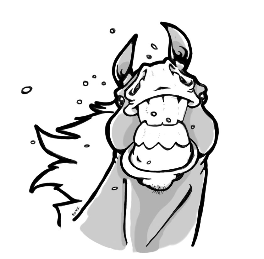 840x826 Smiling Horse By Farneze