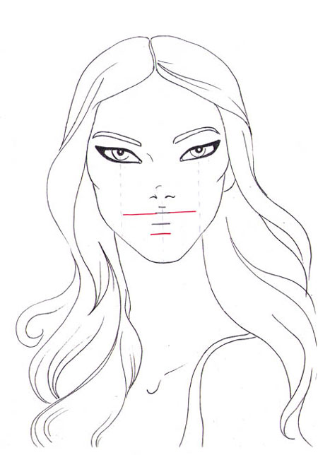 450x644 How To Draw A Smile I Draw Fashion Art Templates
