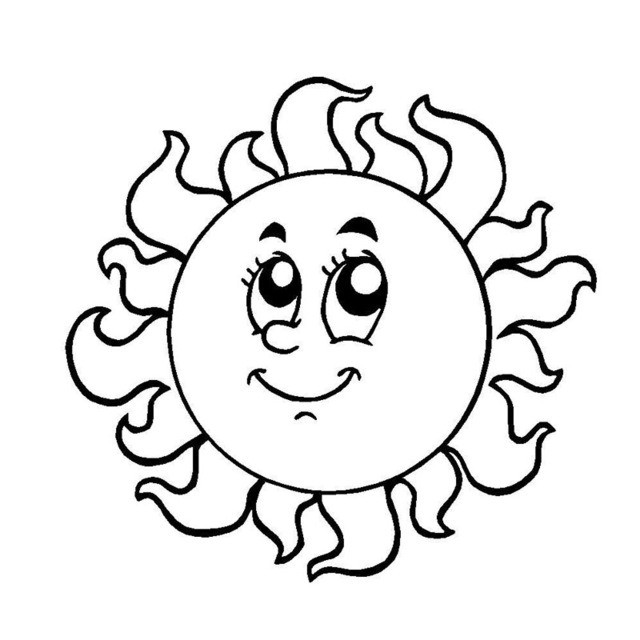 Smiling Sun Drawing