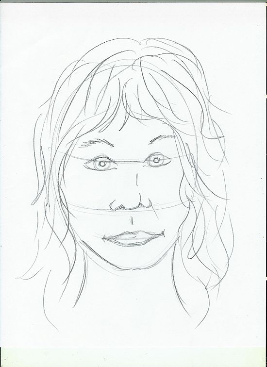 550x756 Pencil Sketches And Drawings How To Draw The Face Of A Person