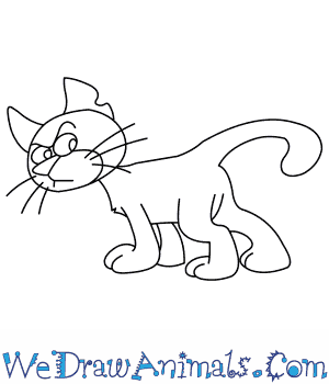 300x350 How To Draw Azrael From The Smurfs