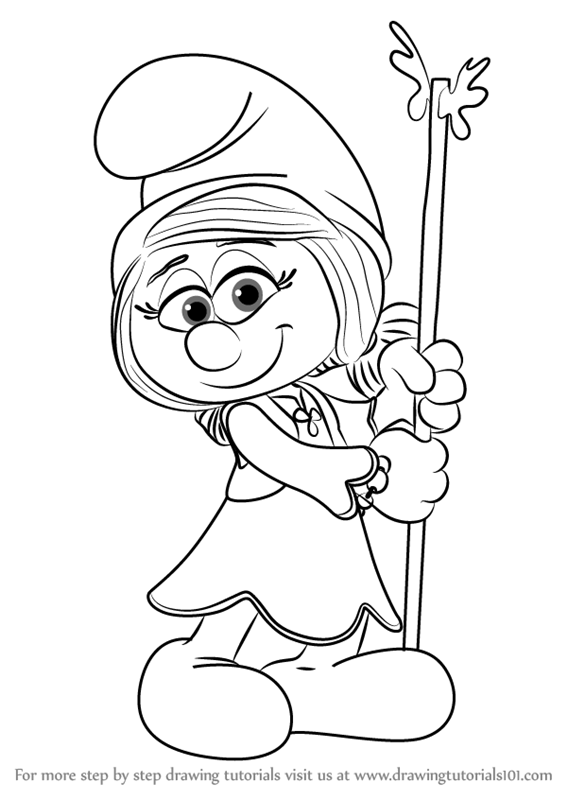 567x800 Learn How To Draw Smurfwillow From Smurfs