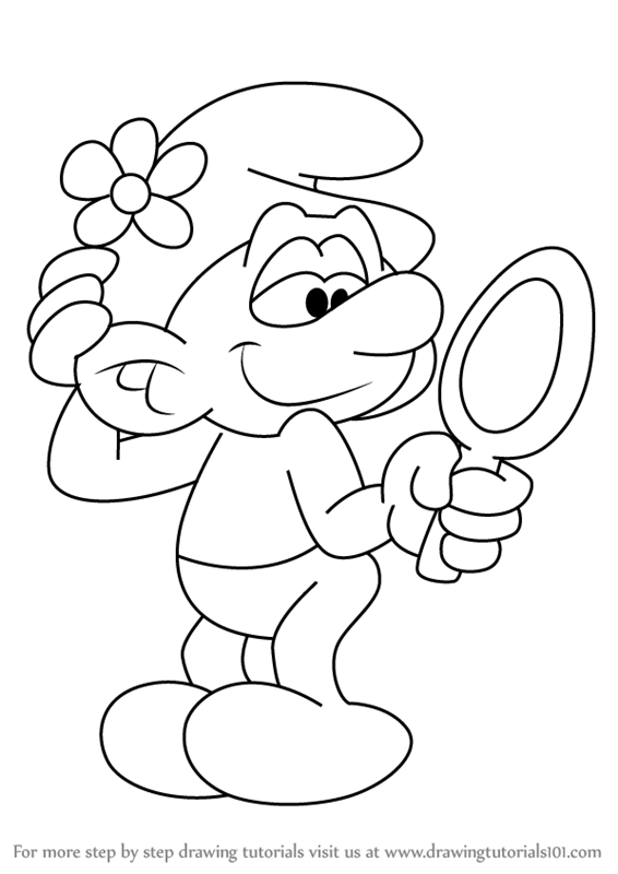566x800 Learn How To Draw Vanity Smurf From Smurfs