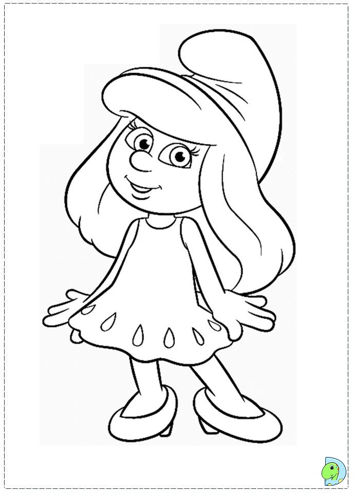 691x960 Smurf Coloring Pages