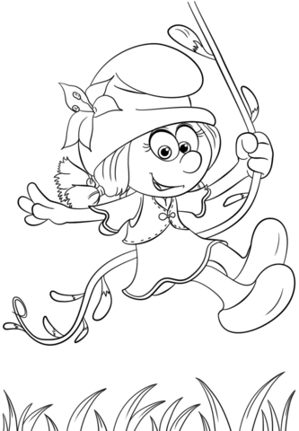 333x480 Smurflily From Smurfs The Lost Village Coloring Page Free