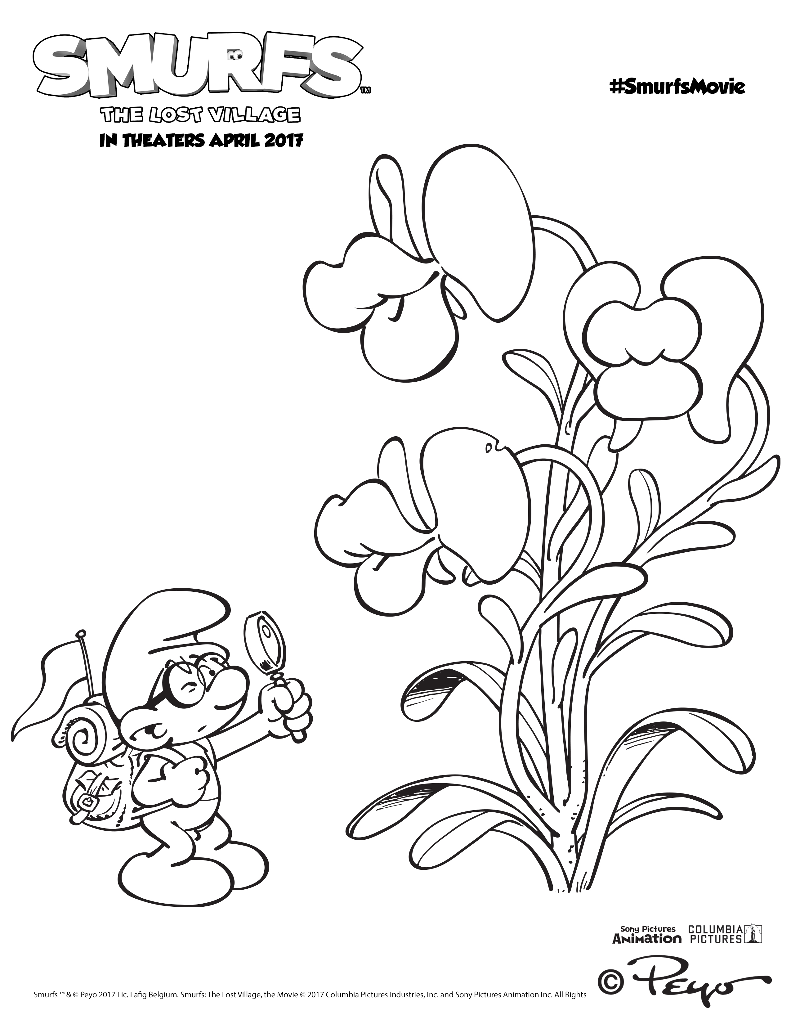 2550x3300 Free Smurfs The Lost Village Printable Activities