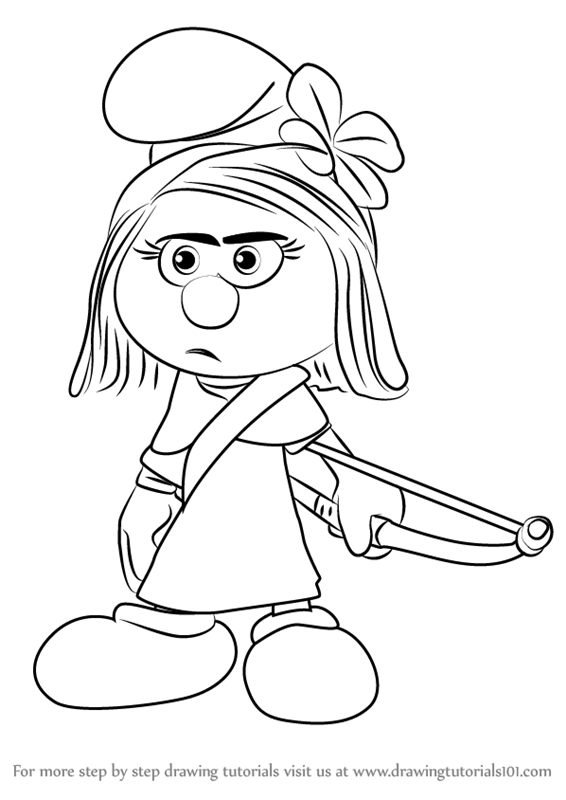 Smurfette Drawing at GetDrawings | Free download