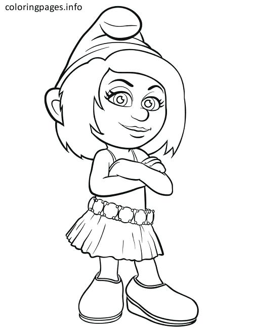 500x658 Smurf Coloring Pages Smurfs Free At Pictures Murs