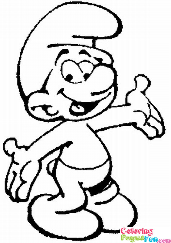 565x800 The Smurf Colouring Pages Coloring Book Kids
