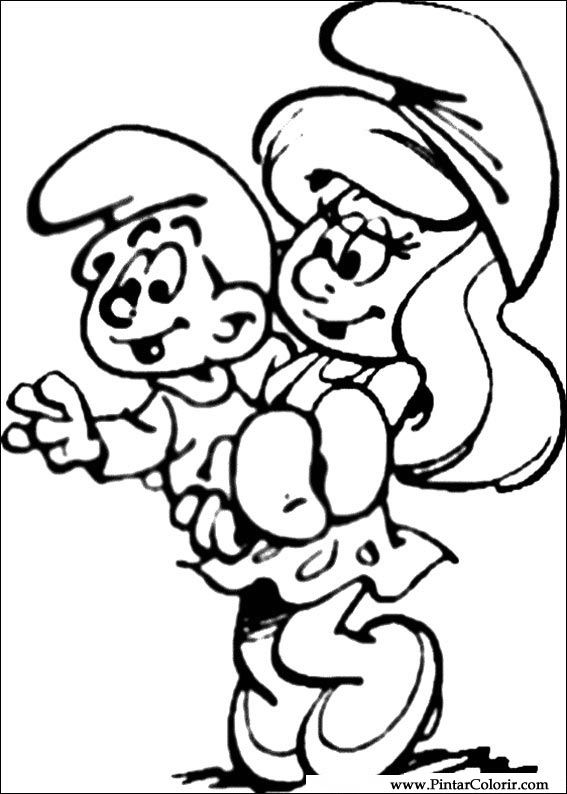 567x794 Drawings To Paint Amp Colour Smurfs