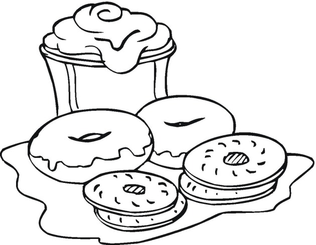 630x489 Free Snacks Coloring Pages