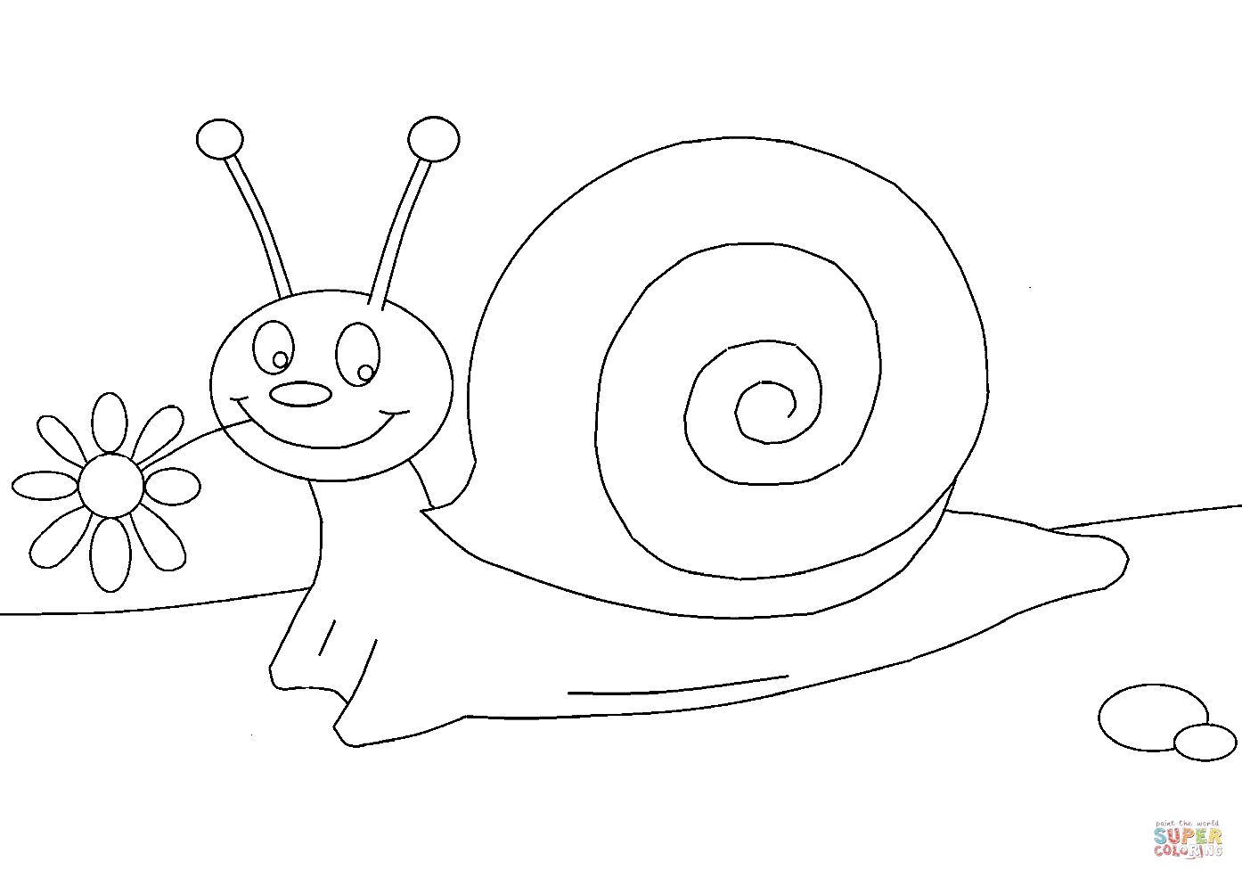 1394x985 Cartoon Snail Coloring Page Free Printable Coloring Pages
