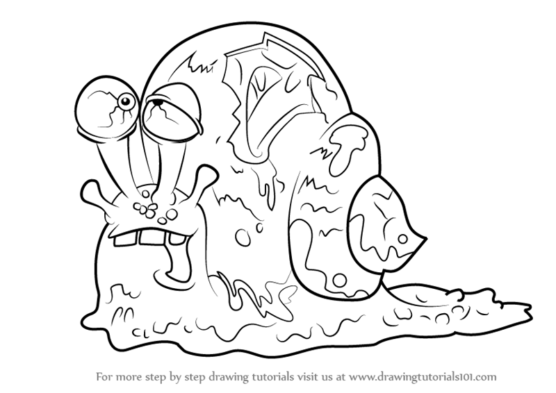 800x566 Learn How To Draw Shell Shocked Snail From The Ugglys Pet Shop