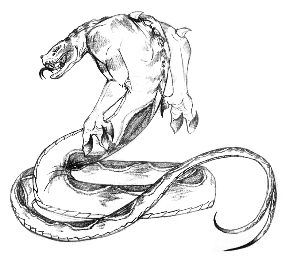 942x853 Snake Beast By Chobaryu