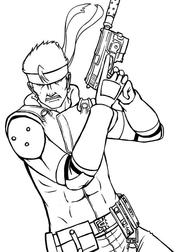 620x877 Solid Snake Sketch By Tricksypixel