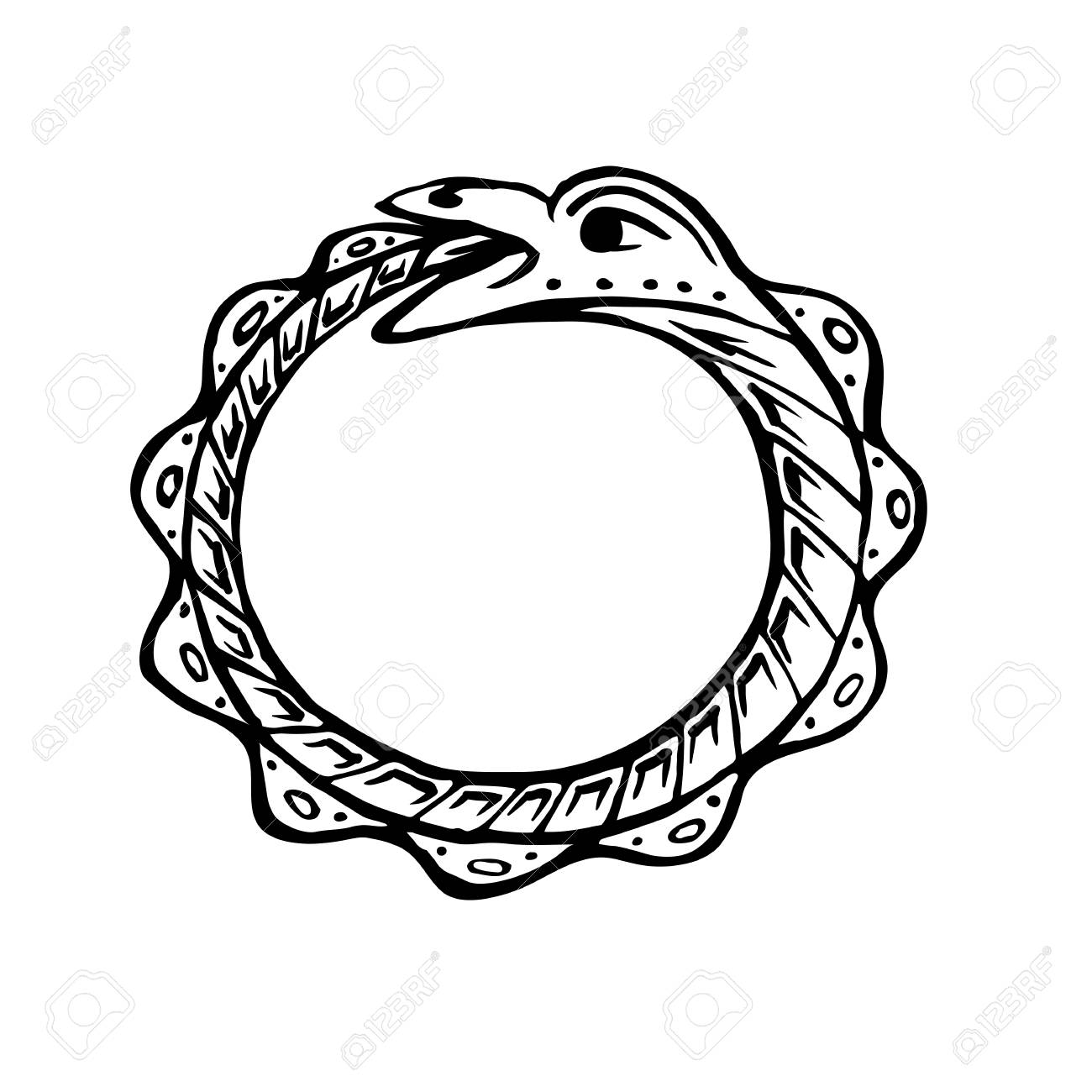 1300x1300 Uroboros Mythology Snakes Royalty Free Cliparts, Vectors,
