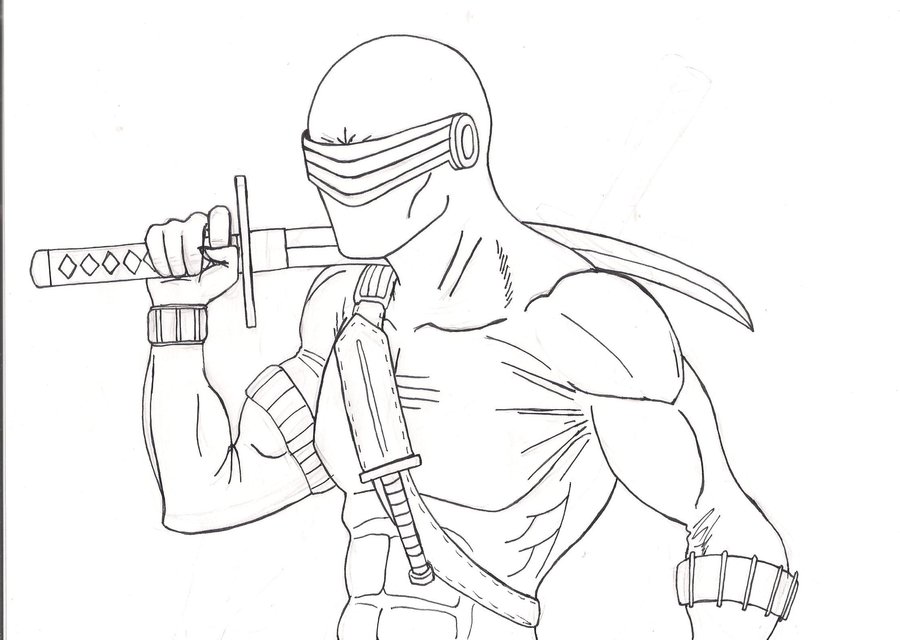 900x640 Snake Eyes Lineart By Spideyfan3714