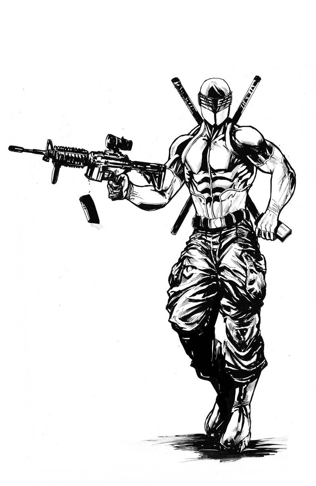 1041x1600 The Art Of Mansloth Snake Eyes Commission