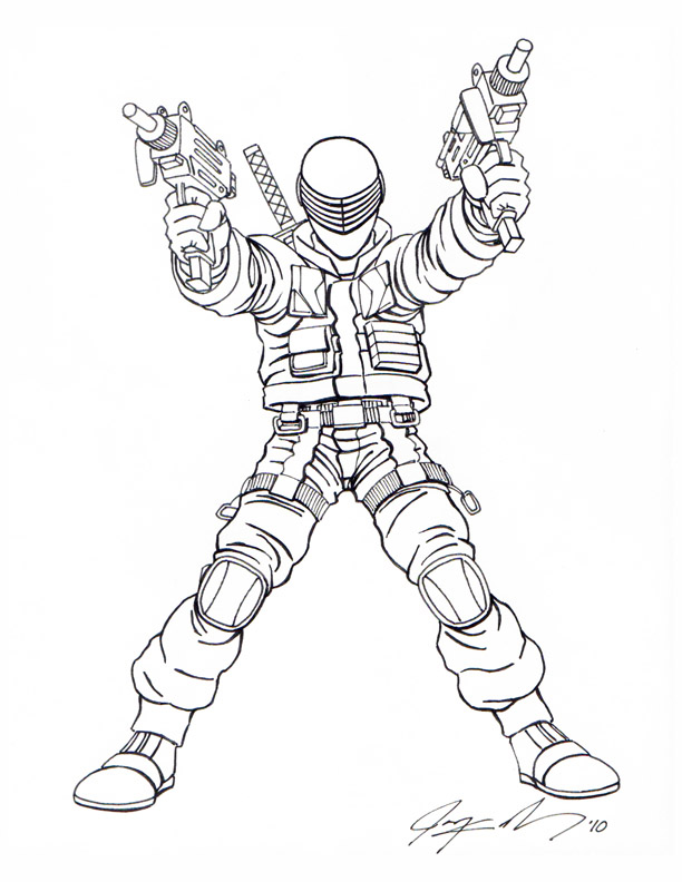 612x792 Quick Snake Eyes Sketch By H And J