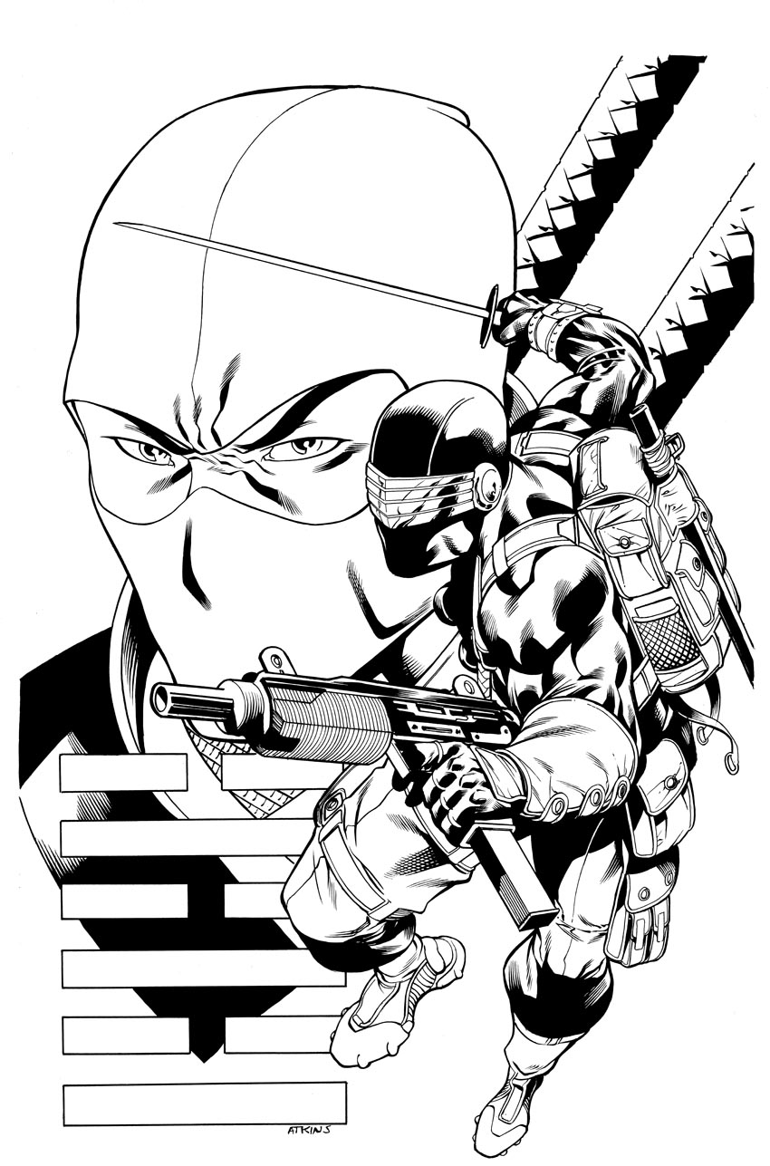 850x1287 Gi Joe Print Snake Eyes By Ratkins On Drawing