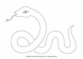 320x225 Snake Colouring Pages