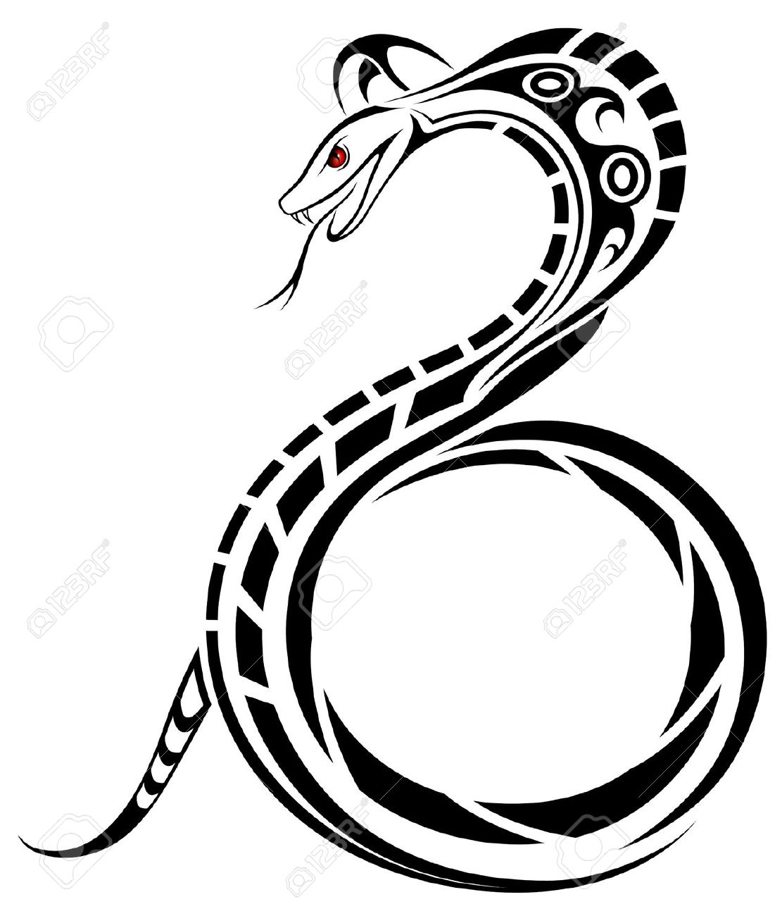 1111x1300 Drawn Serpent Cobra Snake