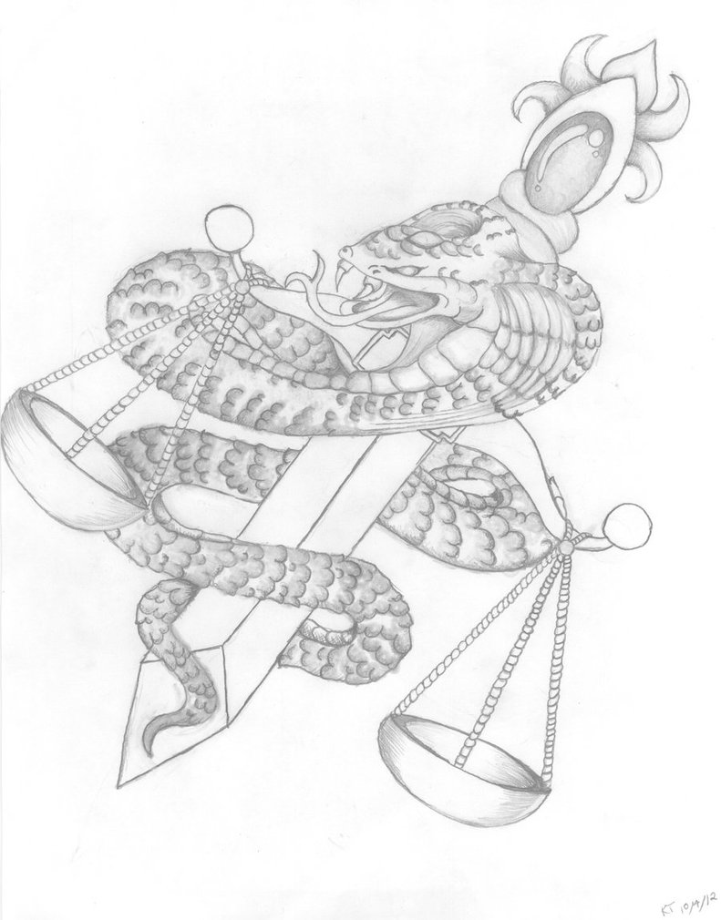 791x1010 My Sisters Tattoo Of Snakes And Scales By Moonlitlady