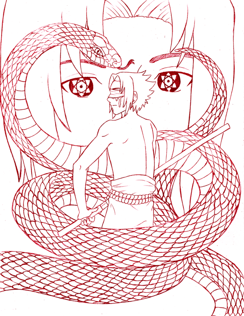 786x1017 Sasuke Uchiha Sketch Snakedesu By Chibi Narusegawa