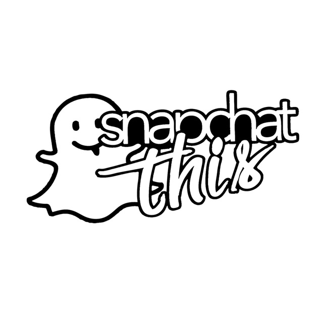 640x640 Hotmeini 18cm Cool Snapchat Car Body Window Decal Car Stickers