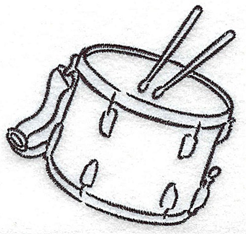 500x475 Snare Drum Outline Embroidery Designs, Machine Embroidery Designs